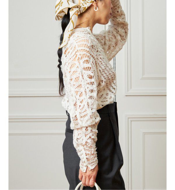 IENA LA BOUCLE「《追加》IENA LA BOUCLE バテンレースブラウス」|シャツ・ブラウス|