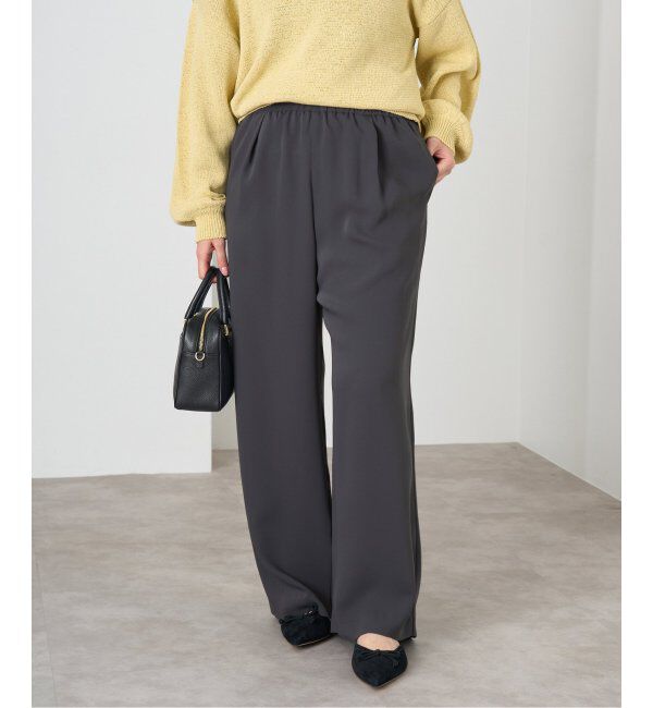 IENA「ダブルサテンイージーパンツ」|その他|