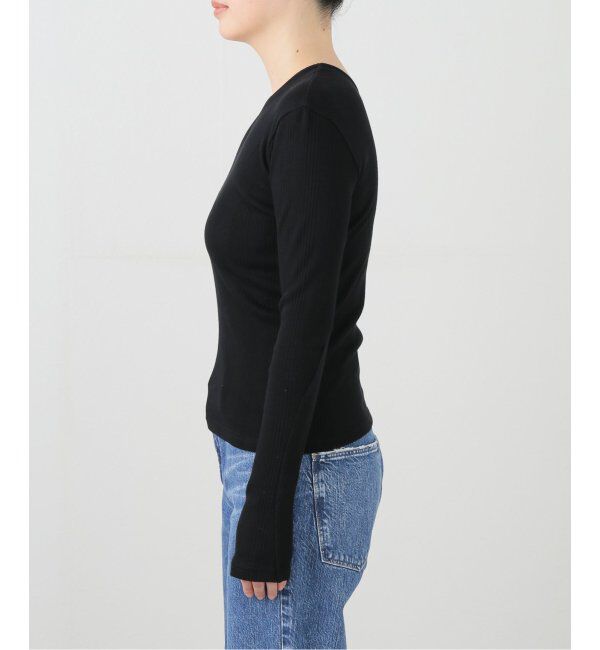 IENA LA BOUCLE「PHOTOCOPIEU/フォトコピュー Vネックトップ」|Tシャツ・カットソー|