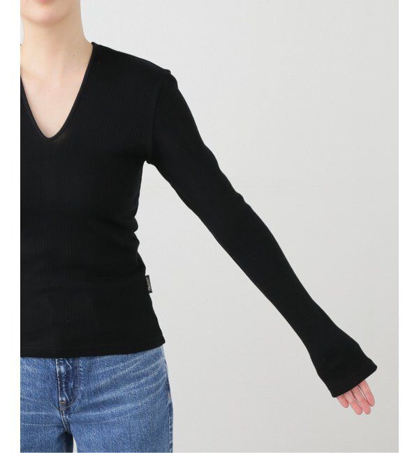 IENA LA BOUCLE「PHOTOCOPIEU/フォトコピュー Vネックトップ」|Tシャツ・カットソー|