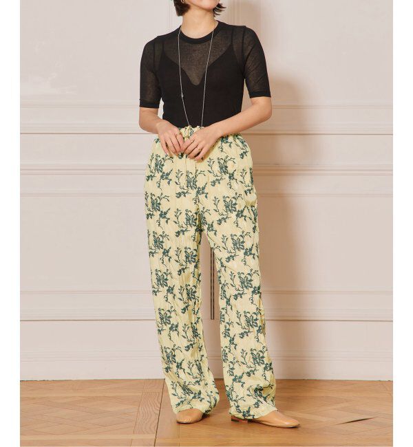 IENA LA BOUCLE「《追加》IENA LA BOUCLE 水撚りガスフライス半袖プルオーバー」|Tシャツ・カットソー|