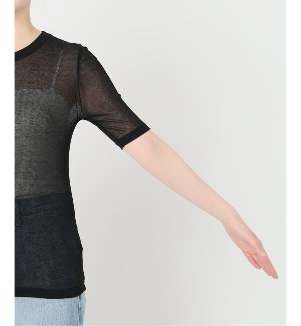 IENA LA BOUCLE「《追加》IENA LA BOUCLE 水撚りガスフライス半袖プルオーバー」|Tシャツ・カットソー|