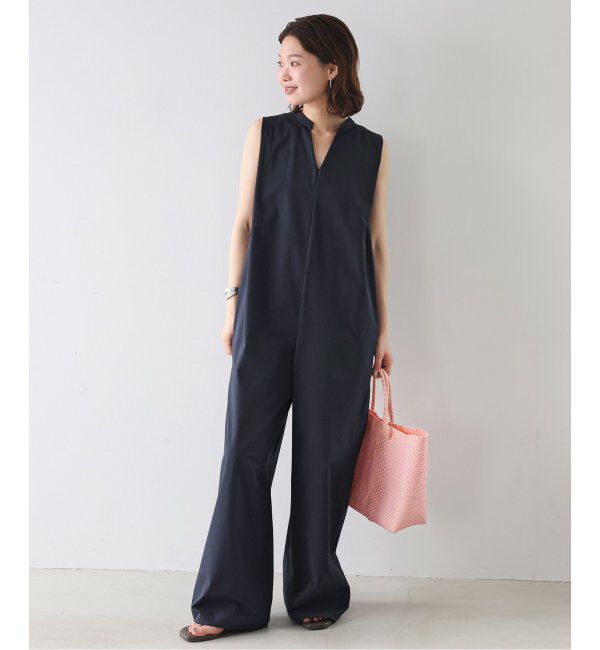 SLOBE IENA「《追加》リラックスイージーVネックオールインワン」|オールインワン|