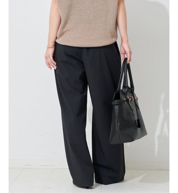 SLOBE IENA「《防しわ性/撥水/接触冷感/2枚セット》ナイロンブラウス&times;パンツセット」|シャツ・ブラウス|