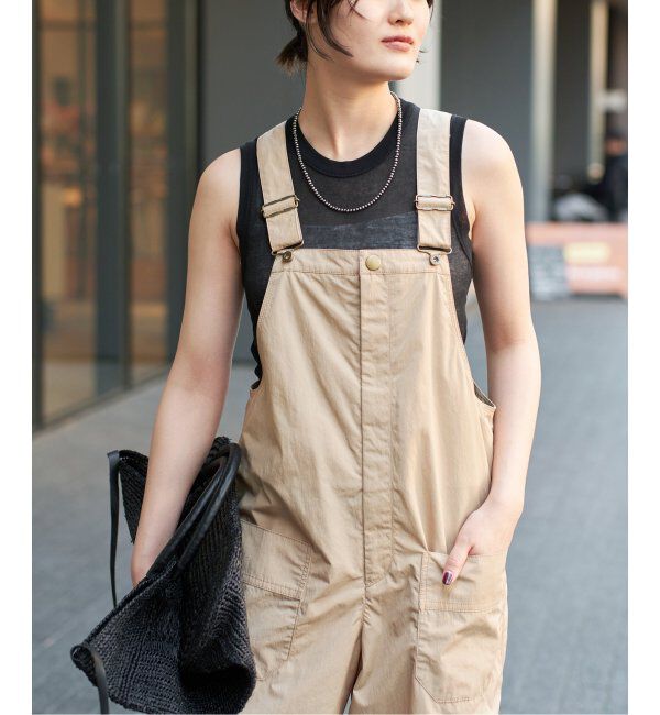 IENA LA BOUCLE「IENA LA BOUCLE 撥水ナイロンタフタオーバーオール」|オールインワン|