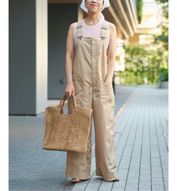 IENA LA BOUCLE「IENA LA BOUCLE 撥水ナイロンタフタオーバーオール」|オールインワン|