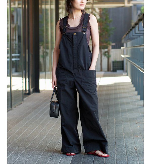 IENA LA BOUCLE「IENA LA BOUCLE 撥水ナイロンタフタオーバーオール」|オールインワン|