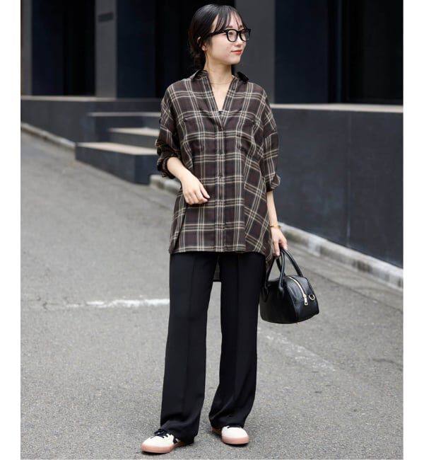 SLOBE IENA「《4サイズ展開/WEB限定/追加》ピンタックセミフレアパンツ」|その他|