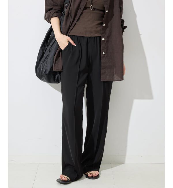 SLOBE IENA「《4サイズ展開/WEB限定/追加》ピンタックセミフレアパンツ」|その他|