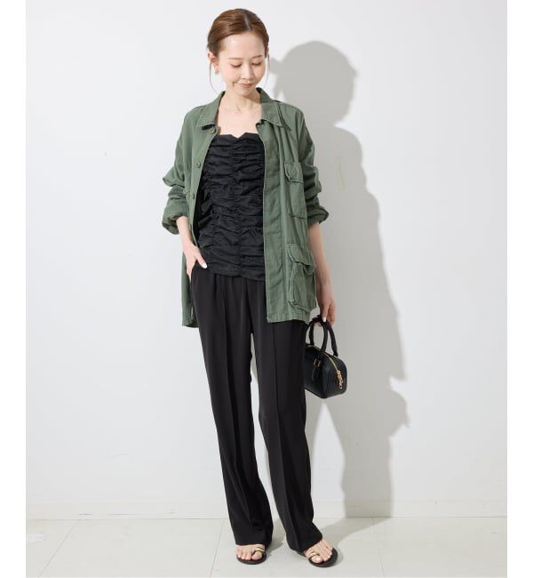 SLOBE IENA「《4サイズ展開/WEB限定/追加》ピンタックセミフレアパンツ」|その他|