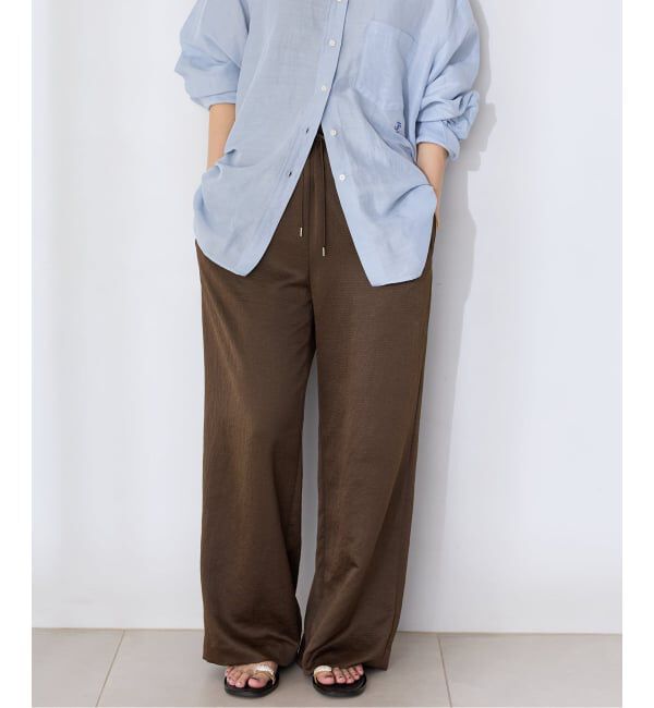 IENA「《予約》アンティークサテン イージーパンツ」|その他|