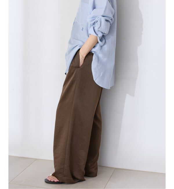 IENA「《予約》アンティークサテン イージーパンツ」|その他|