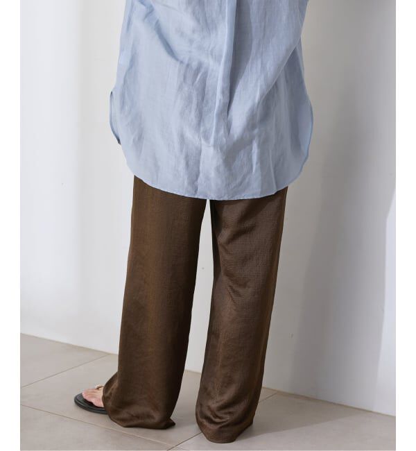 IENA「《予約》アンティークサテン イージーパンツ」|その他|