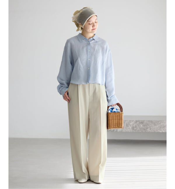 IENA「《予約》ハイツイストツイルスラックス」|スラックス|