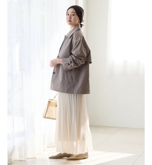 IENA「《予約》シアーメッシュプリーツスカート」|スカート|