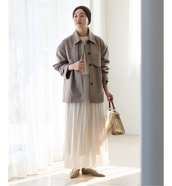 IENA「《予約》シアーメッシュプリーツスカート」|スカート|