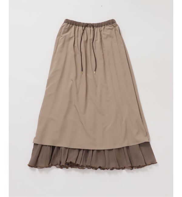 IENA「《予約》シアーメッシュプリーツスカート」|スカート|