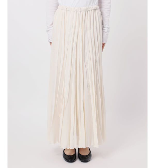 IENA「《予約》シアーメッシュプリーツスカート」|スカート|