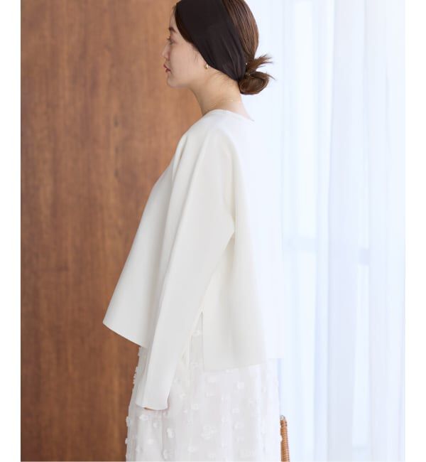 IENA「《追加予約》ファインコットンスムースプルオーバー」|ニット・セーター|