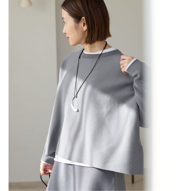 IENA「《追加予約》ファインコットンスムースプルオーバー」|ニット・セーター|