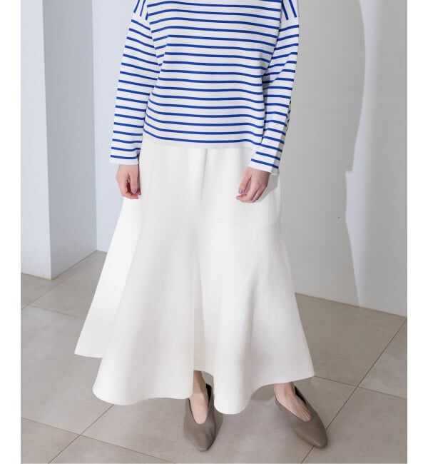 IENA「《予約》ファインコットンスムーススカート」|スカート|