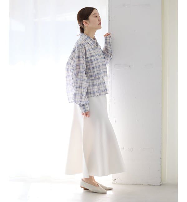 IENA「《予約》ファインコットンスムーススカート」|スカート|