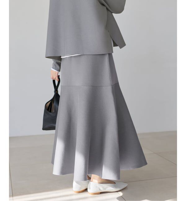 IENA「《予約》ファインコットンスムーススカート」|スカート|