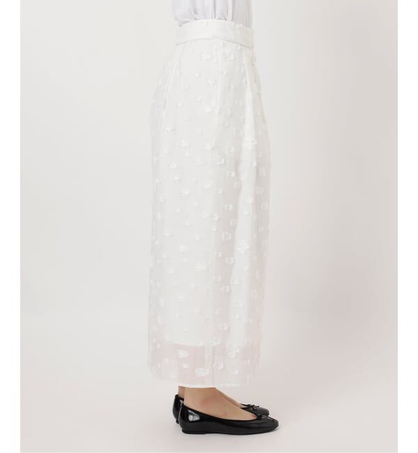 IENA「《予約》フラワージャガードタックスカート」|スカート|