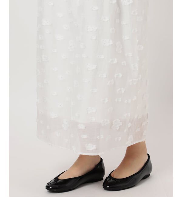 IENA「《予約》フラワージャガードタックスカート」|スカート|