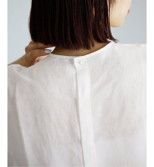 IENA「《WEB限定/追加2予約》ラミーリヨセルノーカラーブラウス」|シャツ・ブラウス|