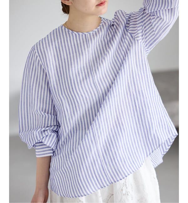 IENA「《WEB限定/追加2予約》ラミーリヨセルノーカラーブラウス」|シャツ・ブラウス|