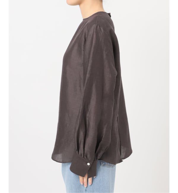 IENA「《WEB限定/追加2予約》ラミーリヨセルノーカラーブラウス」|シャツ・ブラウス|