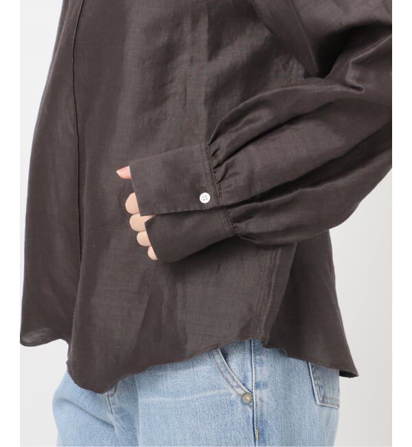 IENA「《WEB限定/追加2予約》ラミーリヨセルノーカラーブラウス」|シャツ・ブラウス|