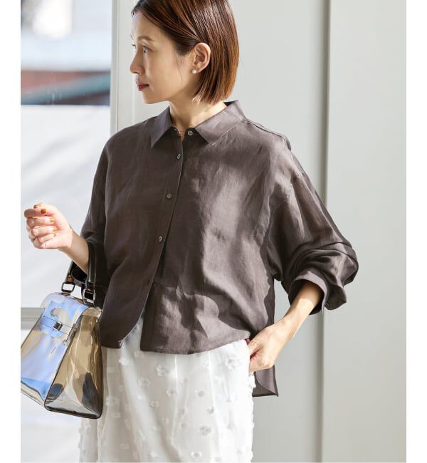 IENA「《WEB限定/追加3予約》ラミーリヨセルショートシャツ」|シャツ・ブラウス|