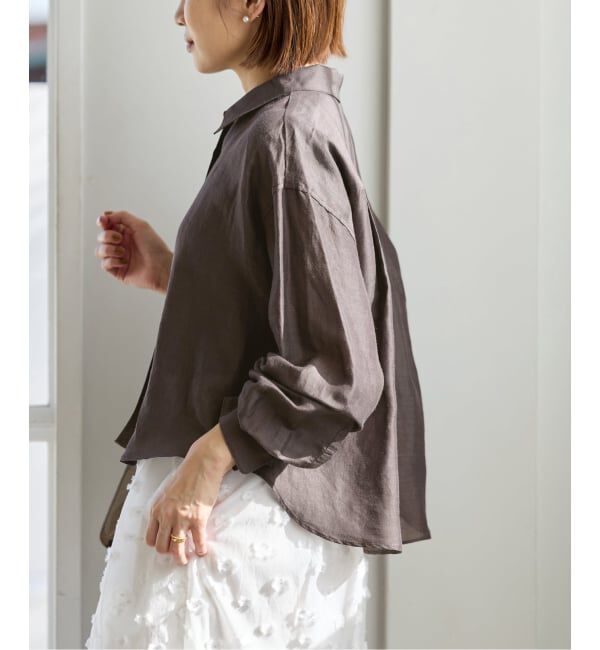 IENA「《WEB限定/追加3予約》ラミーリヨセルショートシャツ」|シャツ・ブラウス|