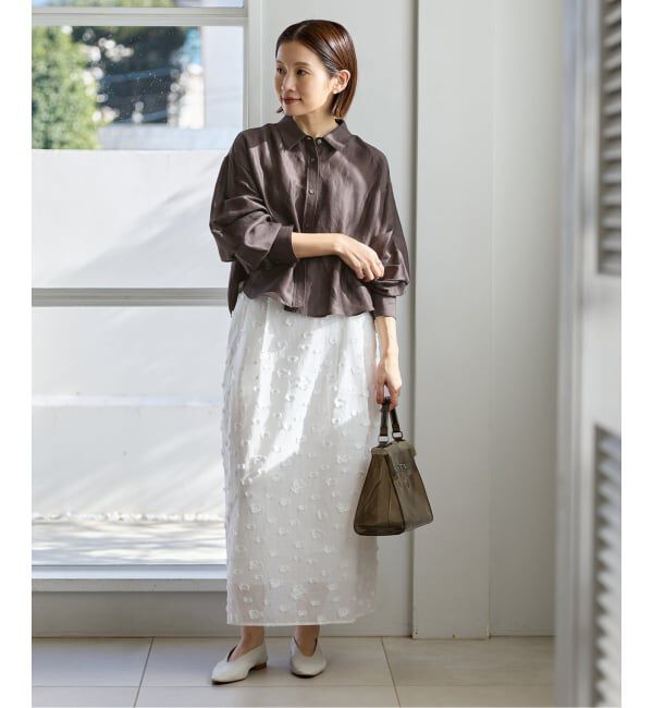 IENA「《WEB限定/追加3予約》ラミーリヨセルショートシャツ」|シャツ・ブラウス|