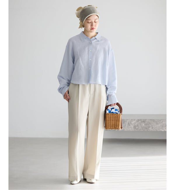 IENA「《WEB限定/追加3予約》ラミーリヨセルショートシャツ」|シャツ・ブラウス|