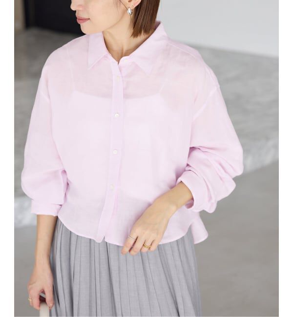 IENA「《WEB限定/追加3予約》ラミーリヨセルショートシャツ」|シャツ・ブラウス|