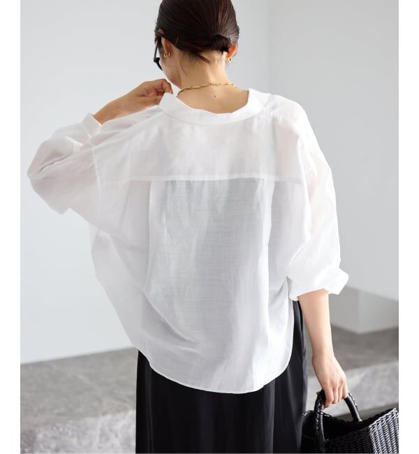 IENA「《WEB限定/追加3予約》ラミーリヨセルショートシャツ」|シャツ・ブラウス|