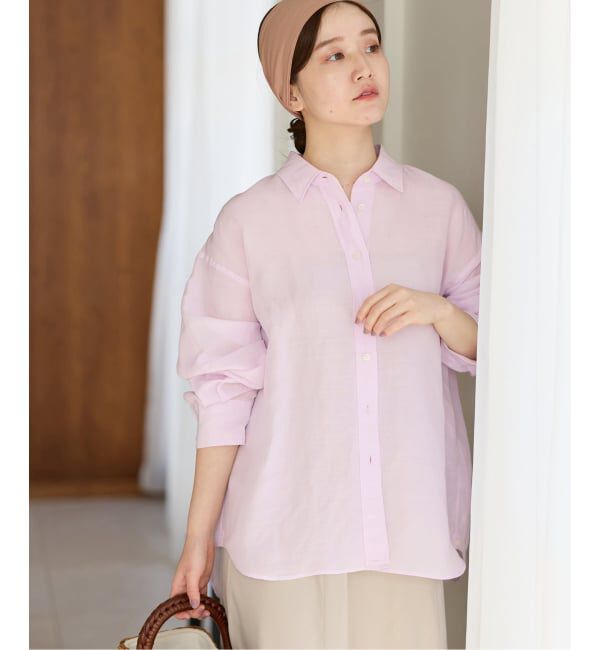 IENA「《予約》ラミーリヨセル2wayシャツ」|シャツ・ブラウス|ピンク