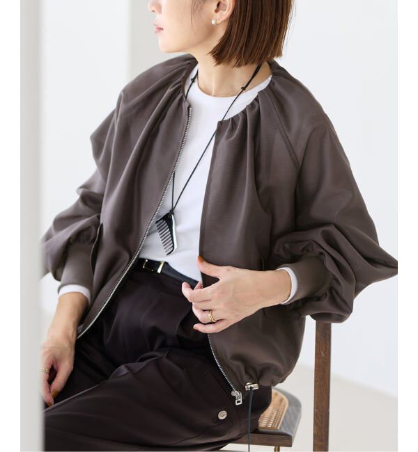 IENA「《一部カラーWEB限定/追加2予約》ウォッシャブル シアーノーカラーブルゾン」|その他|