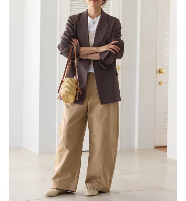 IENA「《予約》ウォッシャブル リネンミックス テーラードジャケット」|テーラードジャケット|
