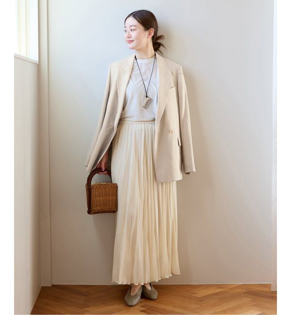 IENA「《予約》ウォッシャブル リネンミックス テーラードジャケット」|テーラードジャケット|