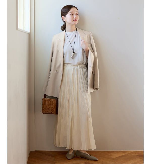 IENA「《予約》ウォッシャブル リネンミックス テーラードジャケット」|テーラードジャケット|