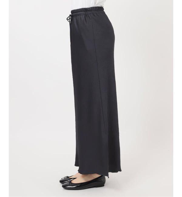 IENA「《予約》アンティークサテン イージースカート」|スカート|