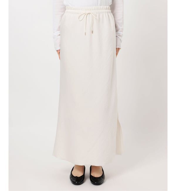IENA「《予約》アンティークサテン イージースカート」|スカート|
