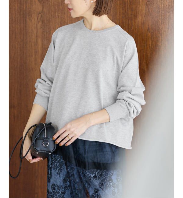 IENA「《追加4予約》LEVITAコットンプルオーバー」|ニット・セーター|グレーB