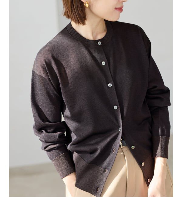 IENA「《追加2予約》LEVITAロングスリーブカーディガン」|カーディガン|
