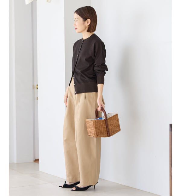 IENA「《追加2予約》LEVITAロングスリーブカーディガン」|カーディガン|