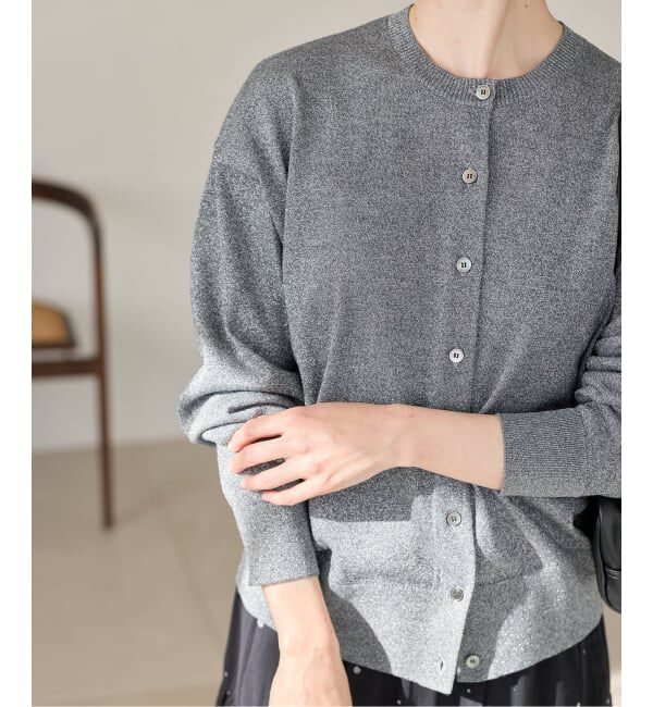 IENA「《追加2予約》LEVITAロングスリーブカーディガン」|カーディガン|